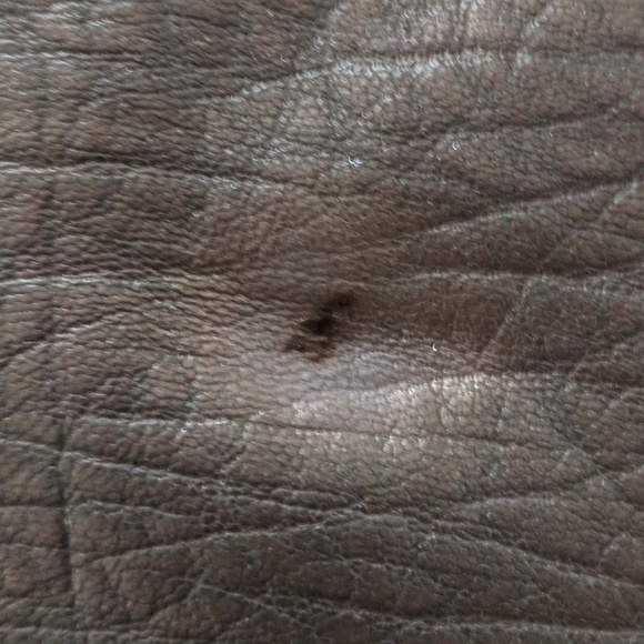 Etro Leather With Wooden Handle Clutch Large GUC - Picture 4 of 7